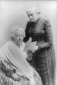 Susan B Anthony and Elizabeth Cady Stanton