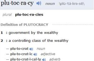 plutocracy