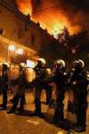 Athens burning