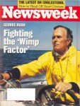 Bush Wimp Factor Newsweek cover, Oct 19&nbsp;1987-8×6