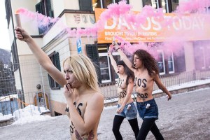 Activist from the women's rights organisation Femen
