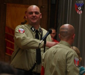 Neo-Nazi leader Jeff Hall and friends