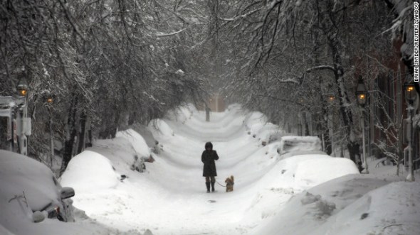 Beacon Hill, Boston, morning of Feb. 9, 2013.