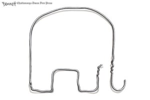 elephant coat hanger