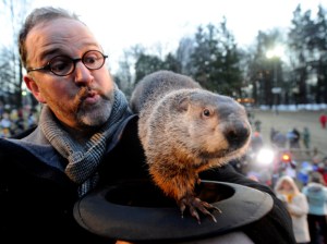 Punxsutawney Phil and friend
