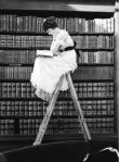 librarian reading