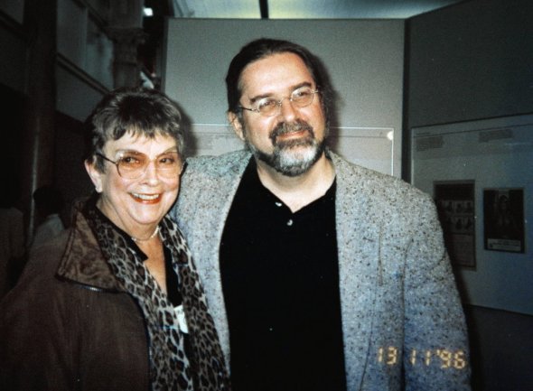 Margaret Groening and son Matt in 1996