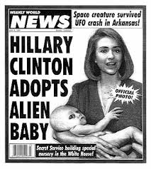 hillary clinton alien baby