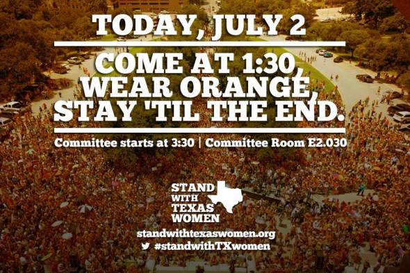 Stand with tx women