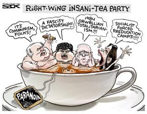 CARTOON INSANI-TEA PARTY
