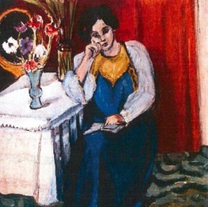 woman reading.matisse
