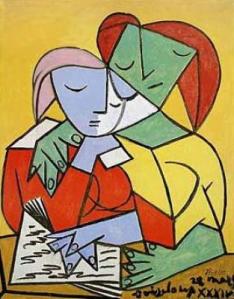 Pablo-Picasso-Two-Girls-Reading