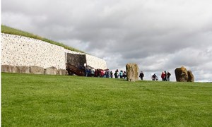 Newgrange is a neolithic burial mound, older than the pyramids, located in Ireland. Photograph: Alamy