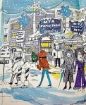 Harvard Square in Winter, Barbara Westman,&nbsp;1970