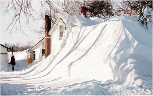 Snowdrift in Minnesota