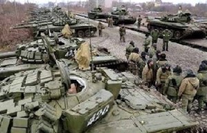 Russian troops massing near Ukraine border