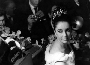 Taylor in 1965 wearing the diamond tiara given to her by Mike Todd, her third husband. Photo: Rex