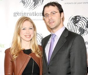 Chelsea Clinton and husband Marc Mezvinsky