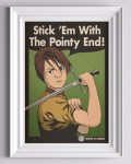 Game-of-Thrones-Stick-Em-With-The-Pointy-End-Arya-Stark-Poster