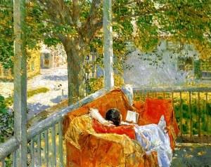 Couch on the Porch at Cos Cob by Childe Hassam, 1914
