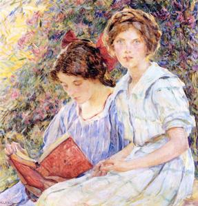 Childe Hassam - Two Women Reading