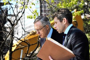 Harry Reid with top aide David Krone