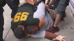 Daniel Pantaleo chokes Eric Garner on video.