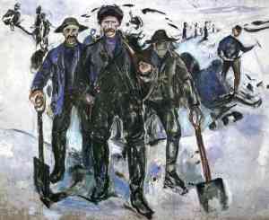 Edvard Munch, Workers in the Snow