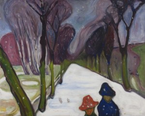 Edvard Munch, New Snow on the Avenue