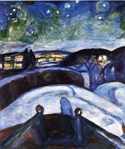 Edvard Munch, Winter Night with Stars