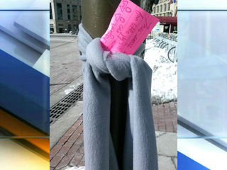 Yarn bomb INdy