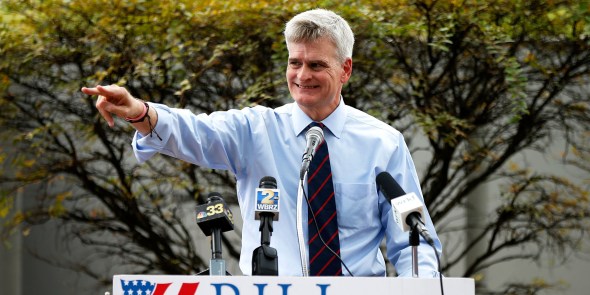 Bill Cassidy campaigning in Baton Rouge, LA.