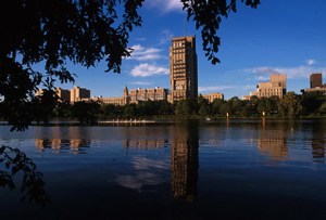 View of BU's Charles River Campus.