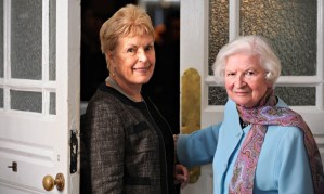 PD James, right, and Ruth Rendell at the Cheltenham Literature Festival in 2009