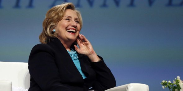 Hillary smiling