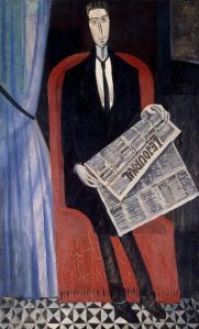 A man reading a newspaper, Andre Derain