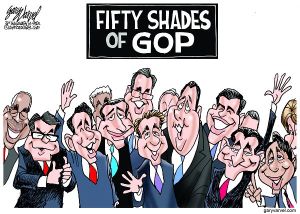 Voters will spend the next year trying to figure out the different shades of the GOP presidential candidates.