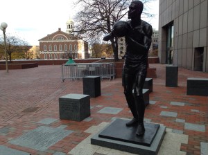 Statue of Bill Russell at City Hall Plaza