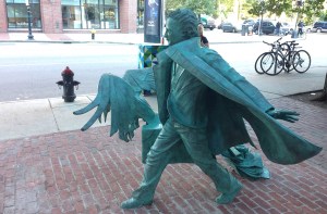 Edgar Allen Poe statue near Boston Common