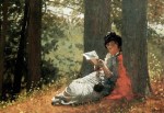 Homer, Winslow Girl reading under an oak tree,&nbsp;1879