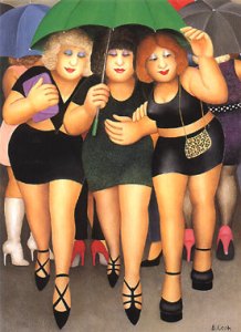 Beryl Cook: Clubbing in the Rain