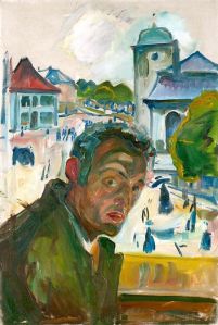 Self Portrait in Bergen, Edvard Munch