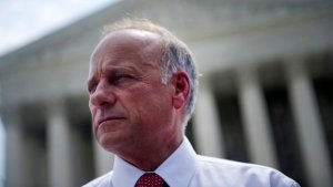 UNITED STATES - JUNE 28: Rep. Steve King, R-Iowa, after speaking to disappointed opponents of the Affordable Care Act. The Supreme Court's decided to uphold the law, voting 5-4. (Photo by Chris Maddaloni/CQ Roll Call)