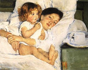 Breakfast in Bed, Mary Cassatt