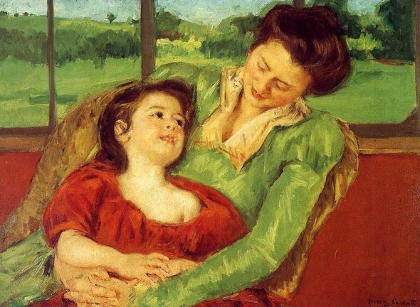 Reine Lefebre And Margot Before A Window, Mary Cassatt
