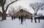 Members of the media tour the Malheur National Wildlife Refuge near&nbsp;Burns