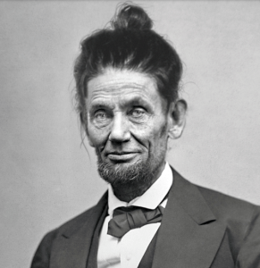 abraham-lincoln-man-bun-hairstyle-funny
