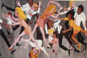 Faith Ringgold: American People, Black Light, 1967
