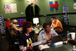 Jackie DeBose, center right, with her friends at Clinton field&nbsp;office