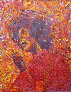 Revolutionary (Angela Davis), 1971, by Wadsworth Jarrell